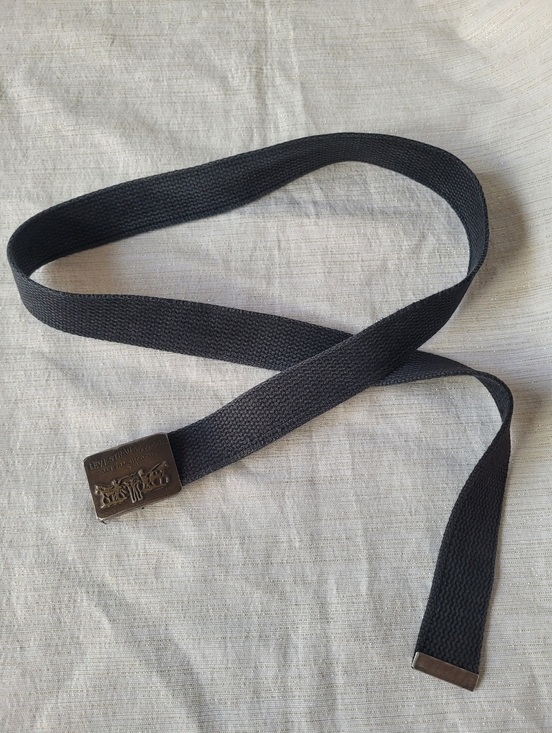 Levi's Other - Vintage Levi's Blue  Woven Web Belt with Brass Buckle Gacha 70-80 Size 38